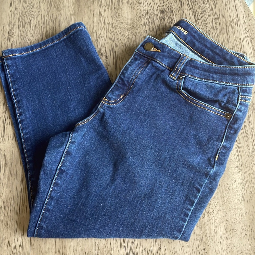 Women’s Michael Kors Denim Capri Pants - Dark Wash